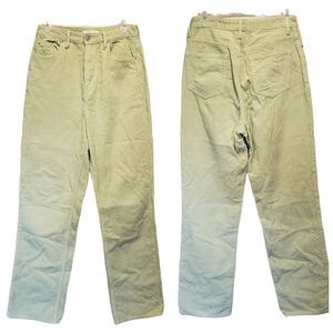 Pacsun 90's Boyfriend Corduroy Pants Womens Size 28 Green Chino Stretch